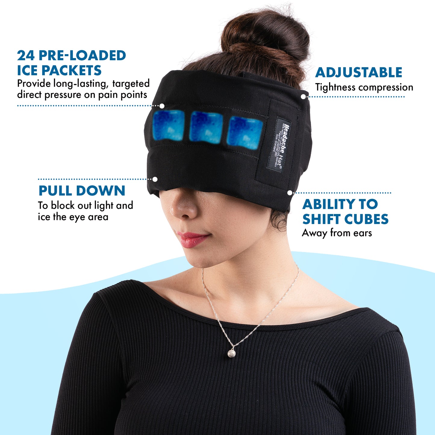 Headache Hat™ Original Style Wearable Ice Pack