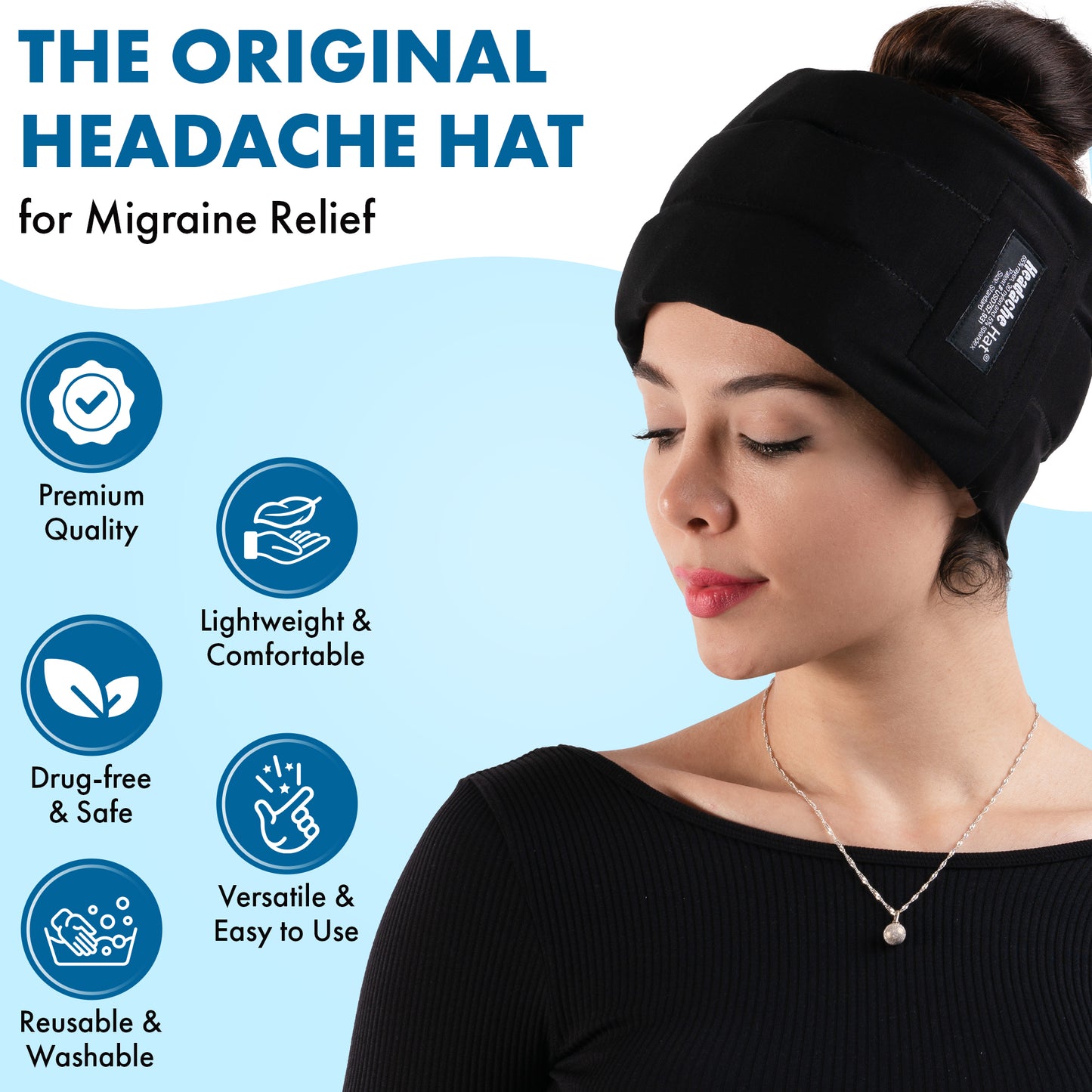 Headache Hat™ Original Style Wearable Ice Pack